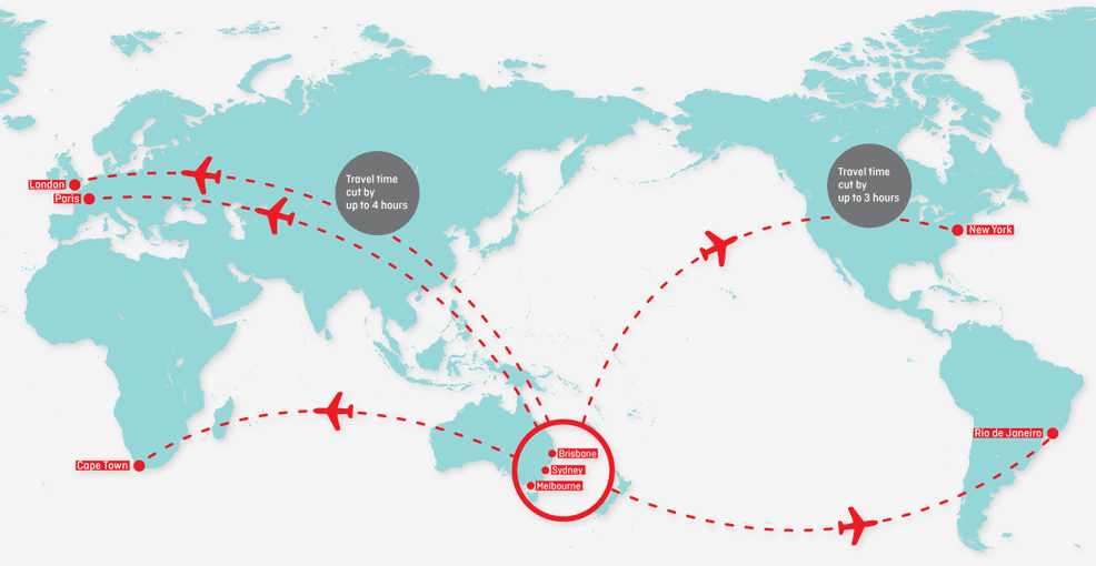 qantas future routes map 2025