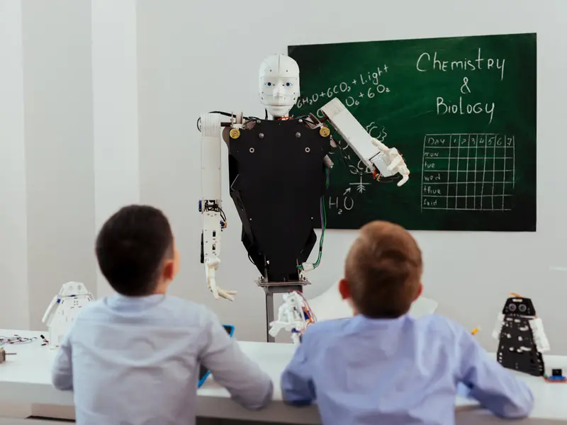 school teaching robot ai