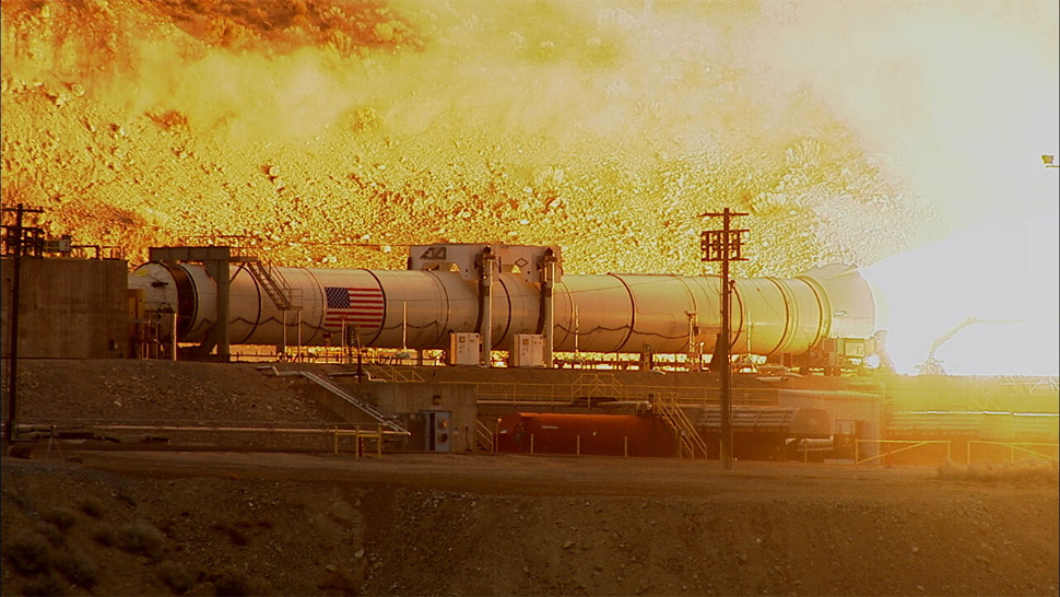 nasa space launch system sls rocket engine ground test march 2015