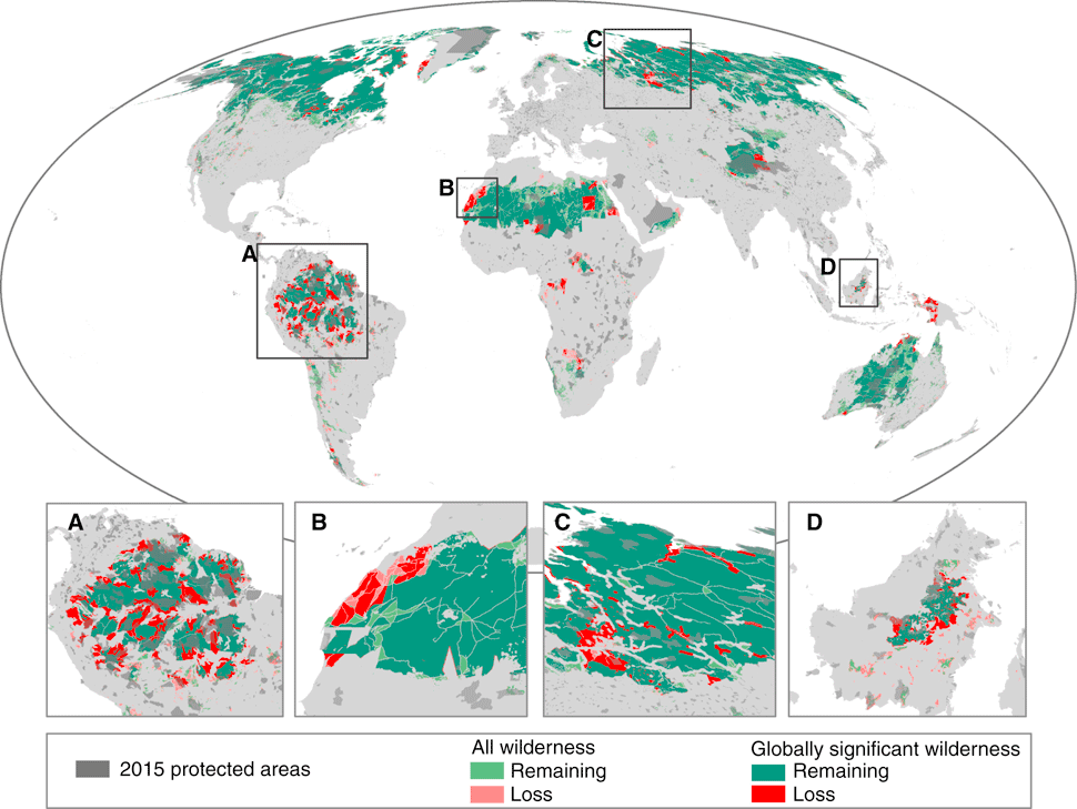 wilderness decline map