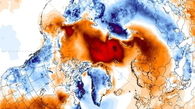 Arctic air temperature