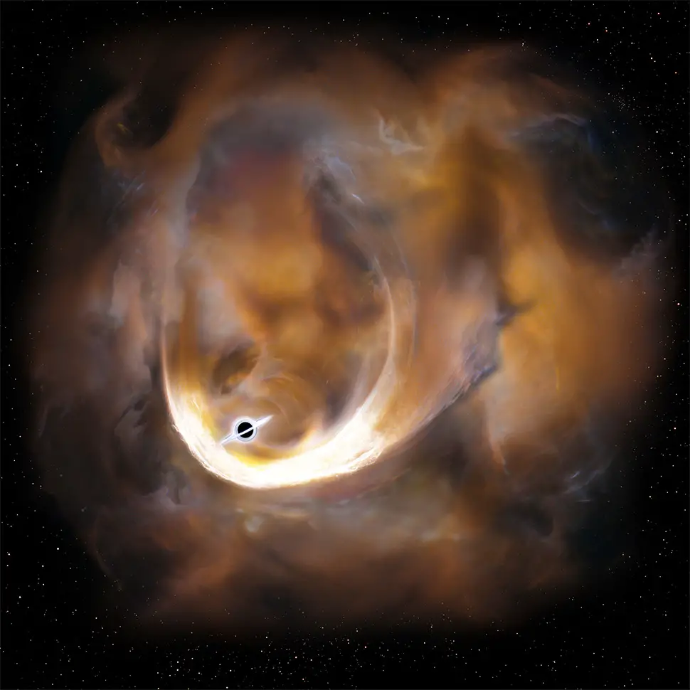 2nd largest black hole in milky way galaxy