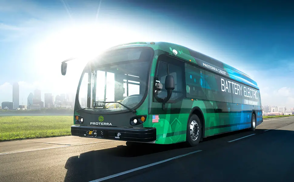 electric bus future technology timeline 1100 miles