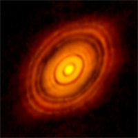 young planets forming around star HL Tau