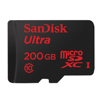 sandisk microsd 200gb capacity exponential technology 2015 timeline