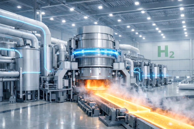 green steel industrial facility