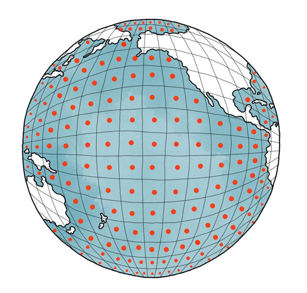 saildrones globe map