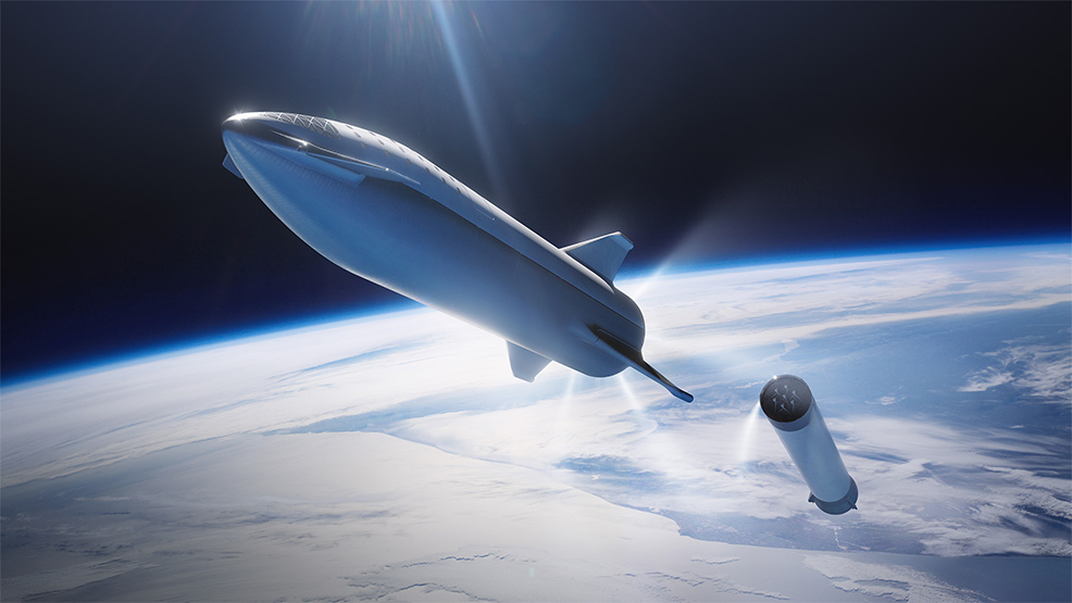 super heavy rocket and starship