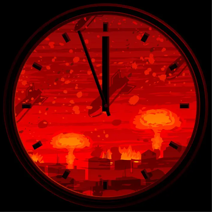 doomsday clock three minutes to midnight