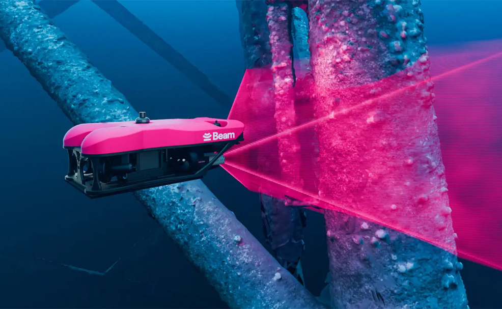 automated underwater drone inspection offshore wind farm